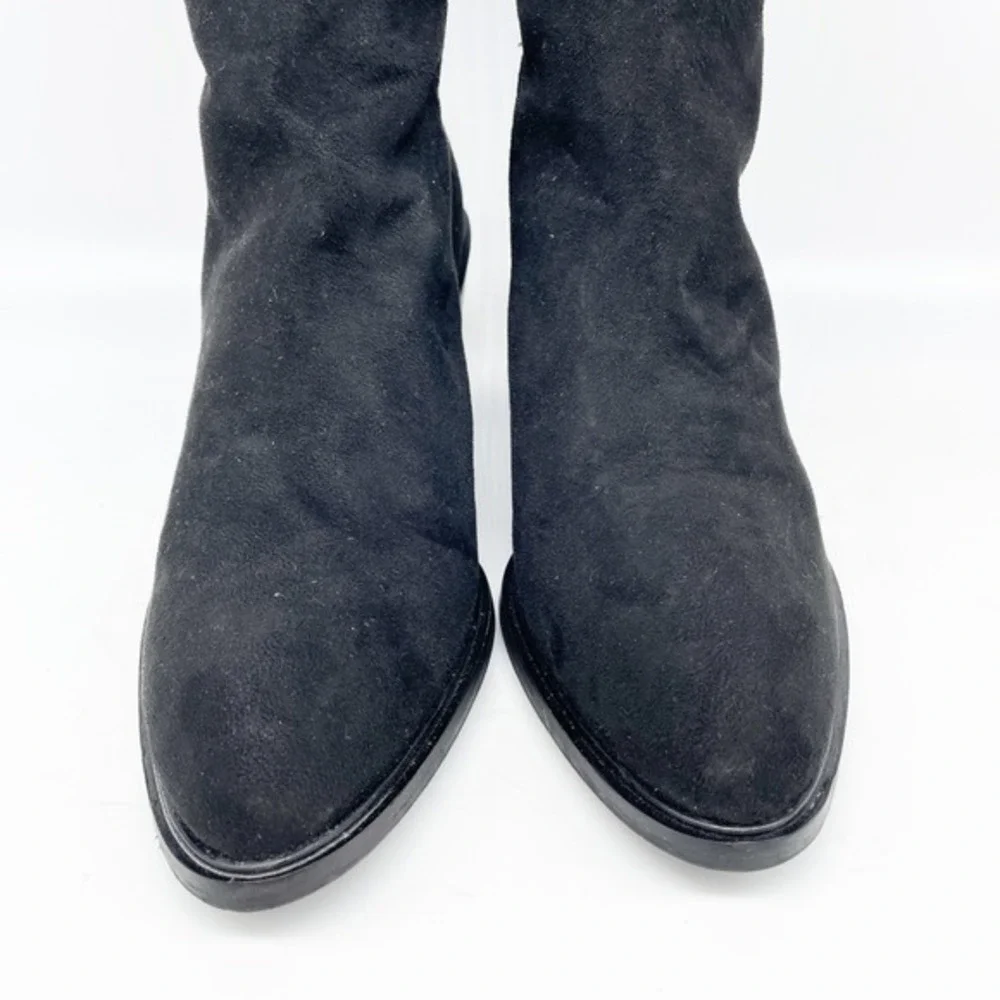 Seychelles Women's Over The‎ Knee Heeled Boots Black Suede Size 10